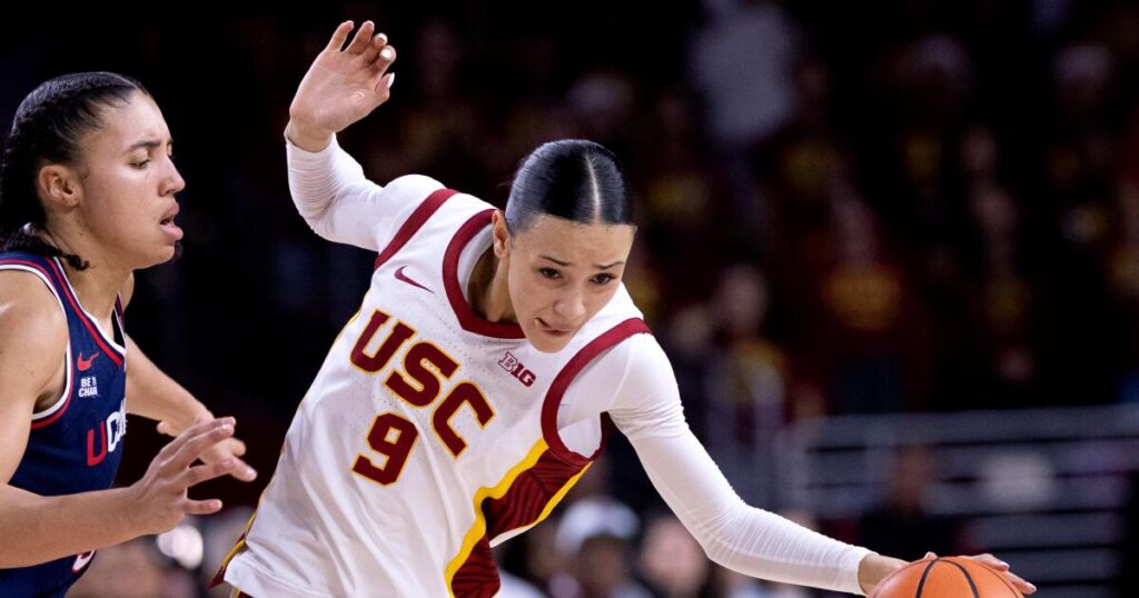 No. 16 USC women routed at home by top-ranked Connecticut