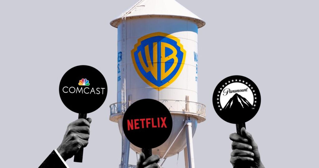 Paramount throws in more cash in bid for Warner; Comcast wants to combine assets with NBCUniversal