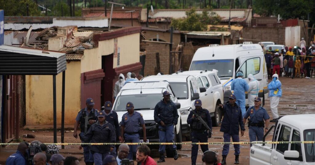 Gunmen open fire at a South African pub, killing 9 and wounding 10