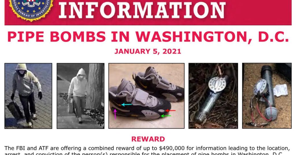 FBI makes arrest in investigation into pipe bombs placed in D.C. on eve of Jan. 6 riot, AP source says