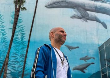 How did a middle-aged British man in a bathrobe become a global DJ sensation?