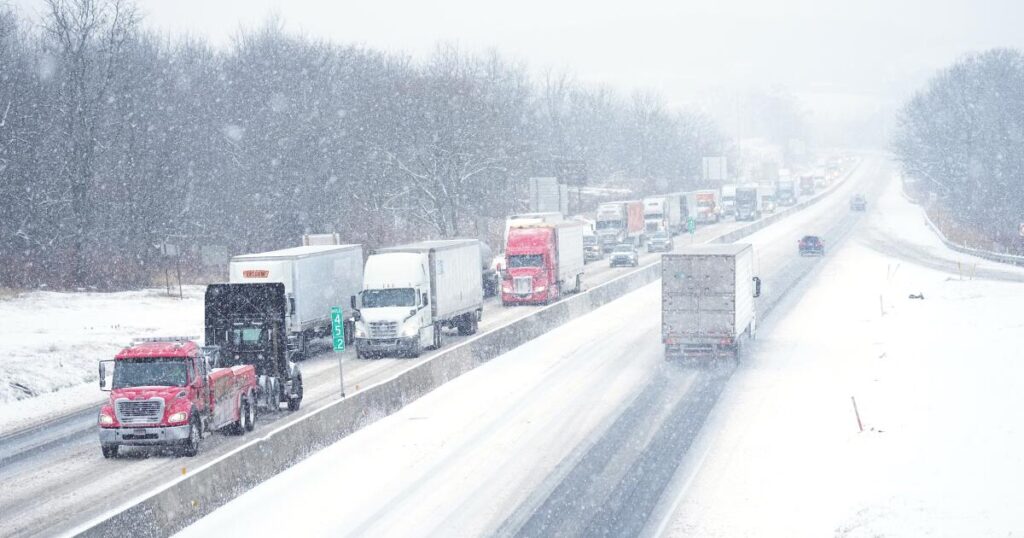 The first big snowstorm of the winter hits the Northeast
