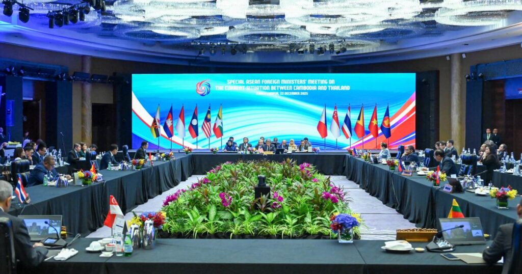 Thailand bombs village in Cambodia even as both nations hold talks to end border clashes