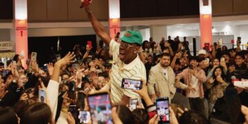 Advice and iPads: Tyler, the Creator returns to his Hawthorne high school alma mater to give back
