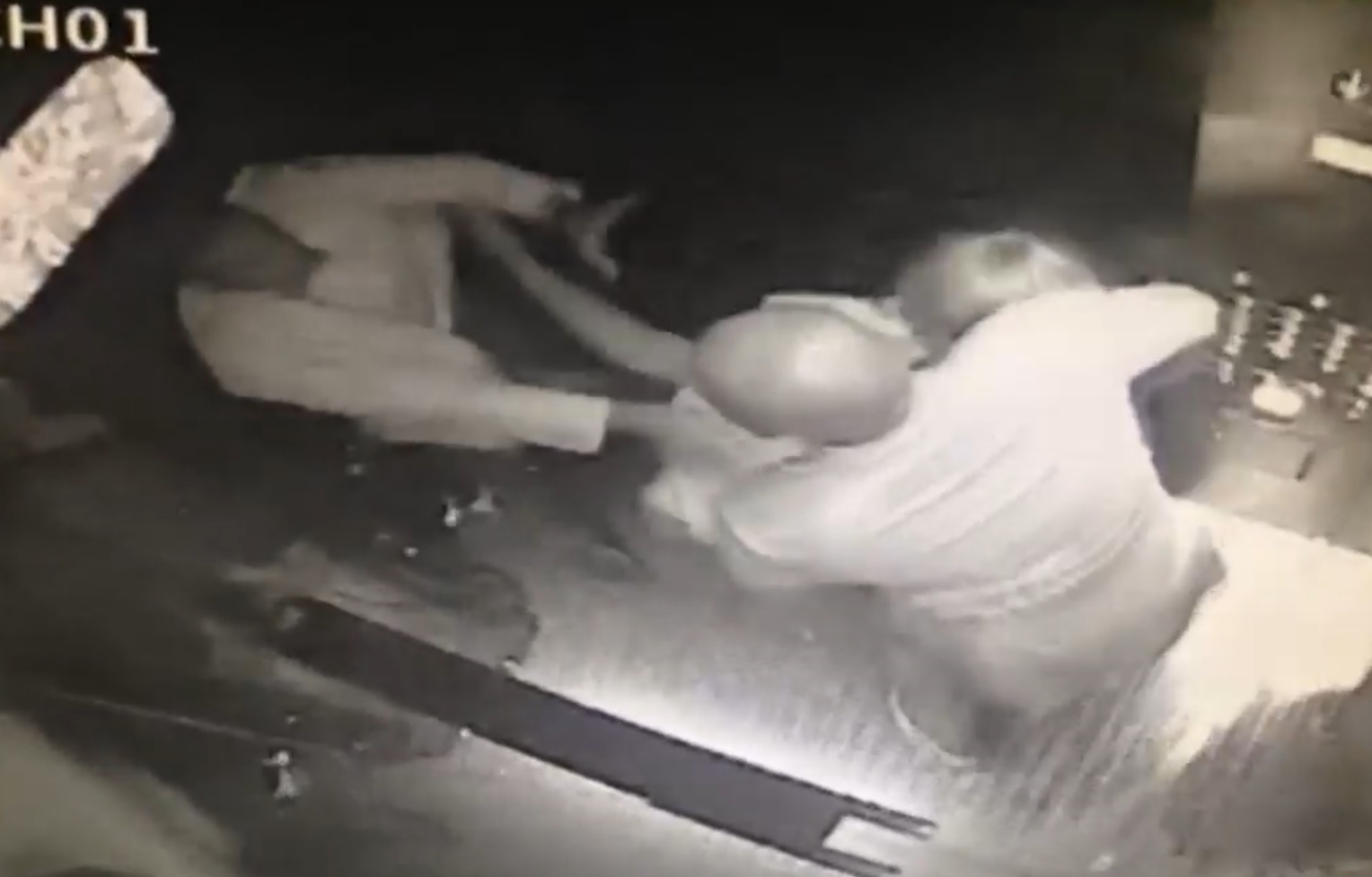 Jay-Z getting attacked by Solange Knowles in an elevator.