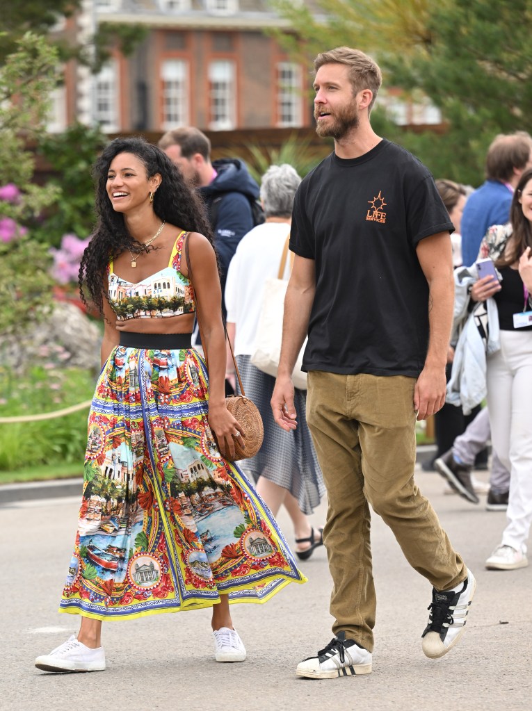 Calvin Harris and his wife, Vick Hope