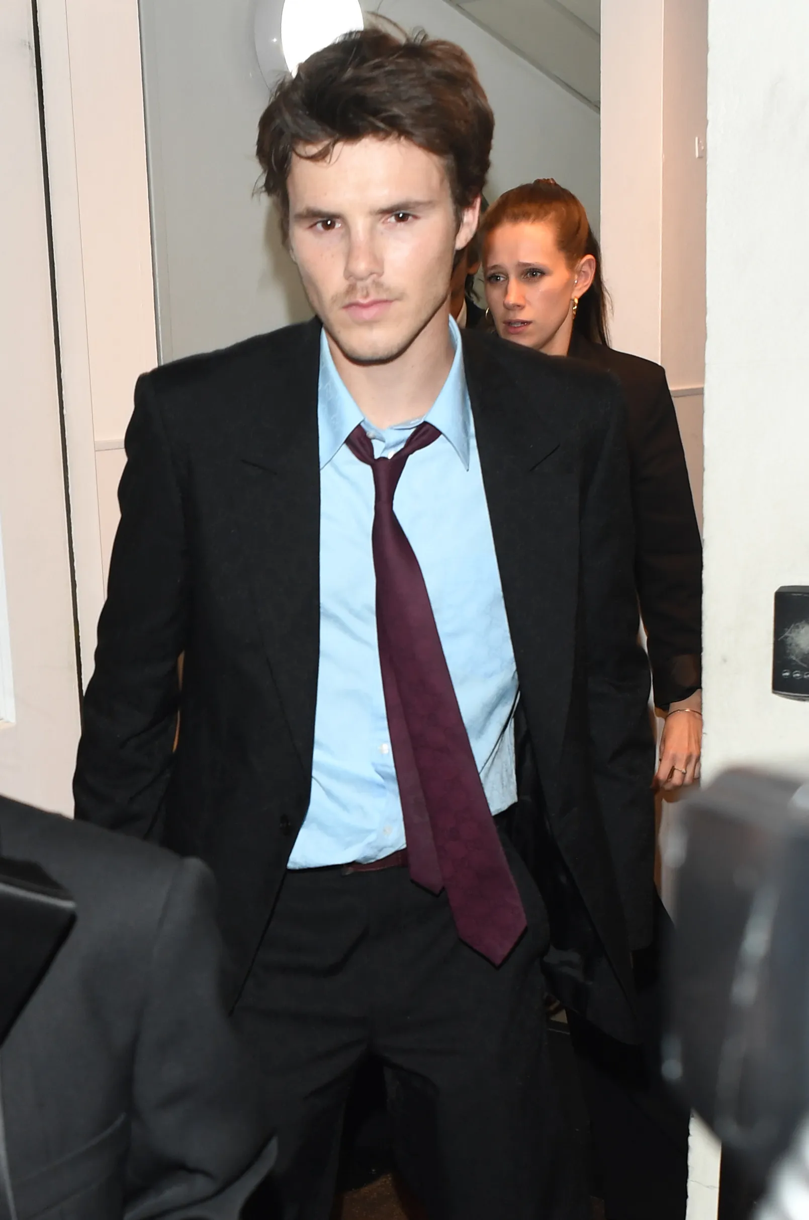 Cruz Beckham leaving LouLou's Private Members Club in London.