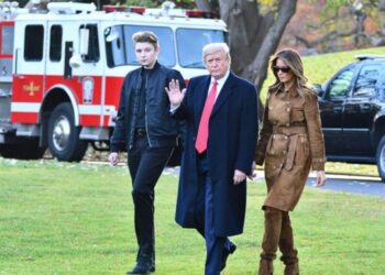 ‘Uh’: Onlookers stunned after Trump makes ‘bizarrely monstrous’ comment about youngest son