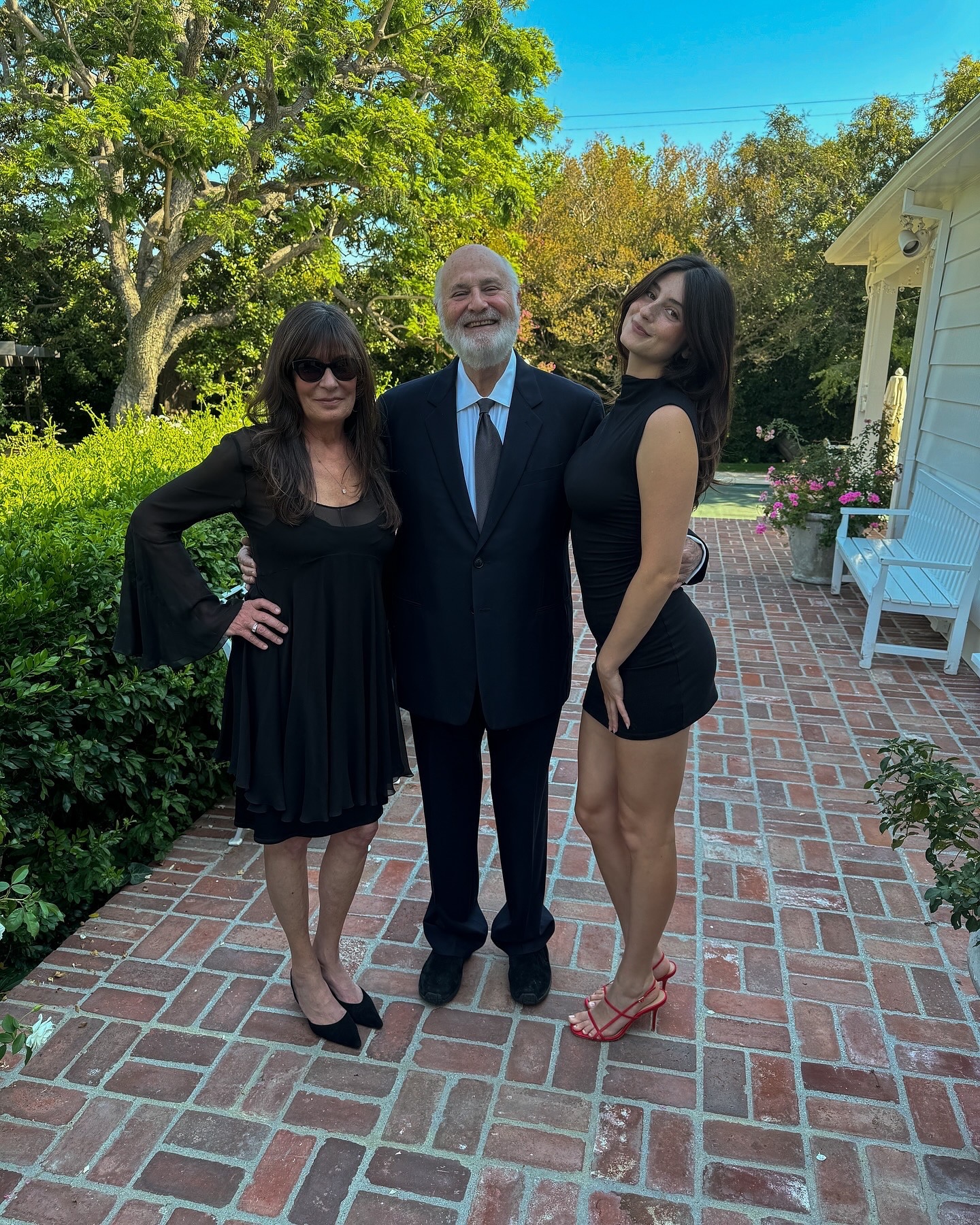 Rob Reiner with his wife Michele and their daughter Romy