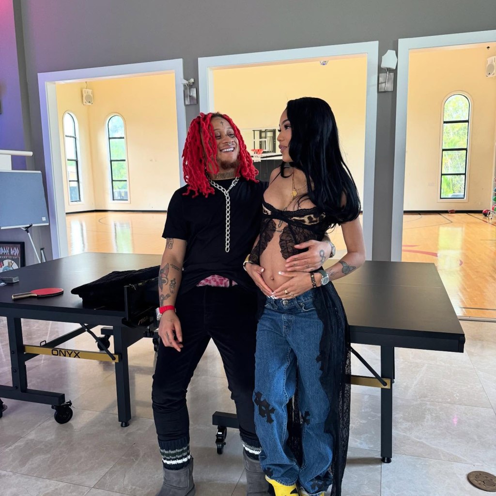 Trippie Redd and Coi Leray via Instagram on Jan. 1, 2024