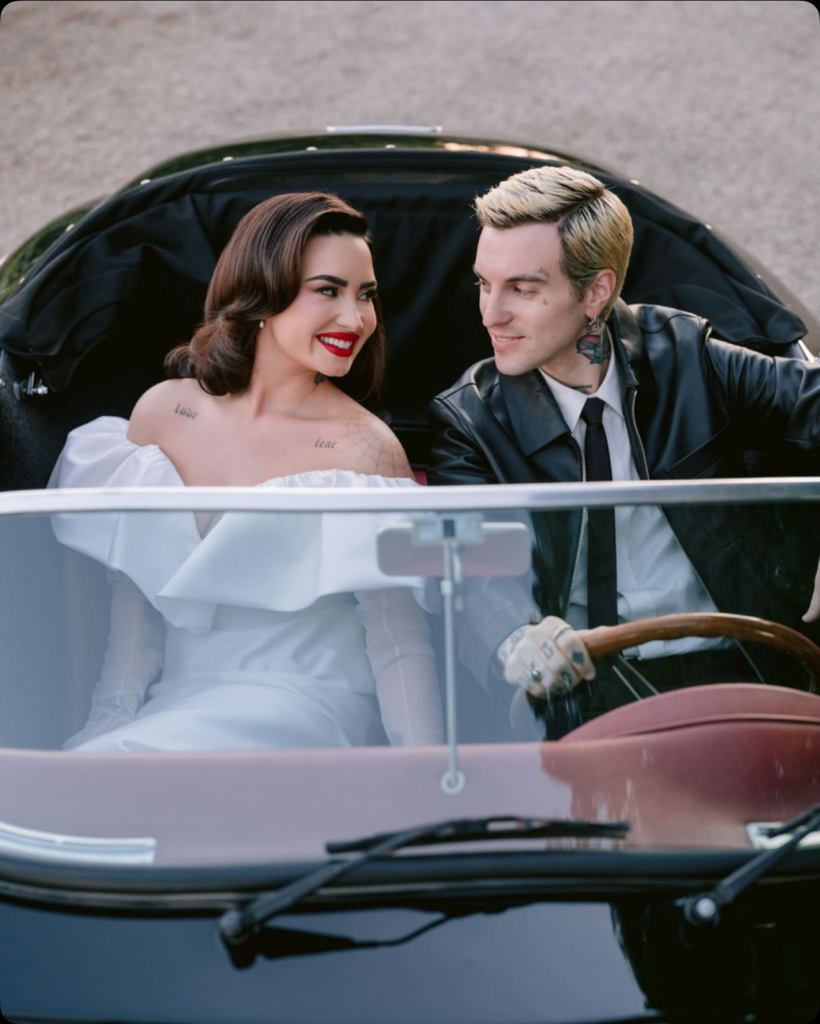 Demi Lovato and Jutes on their wedding day May 25.