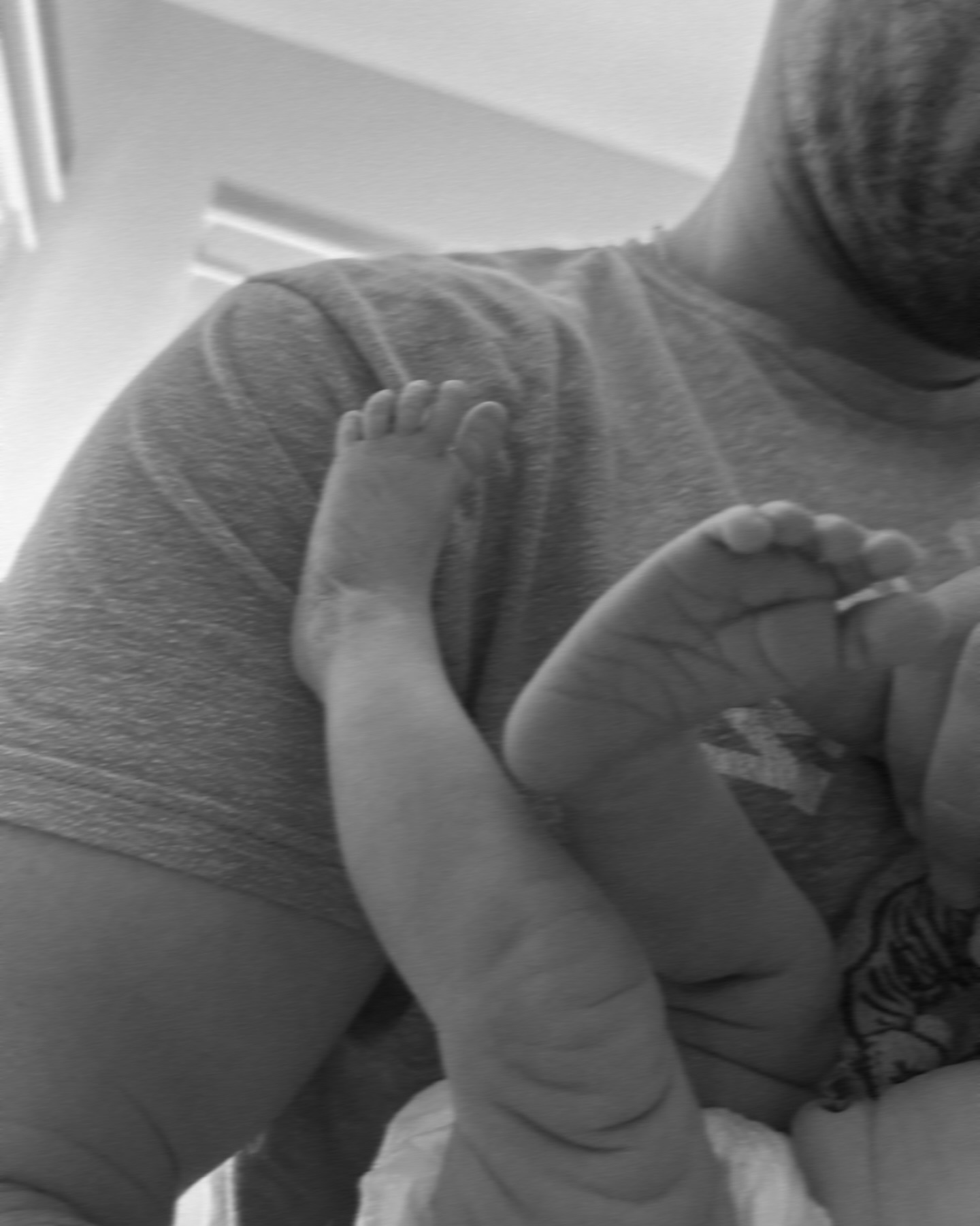 T.J. Watt and his baby.