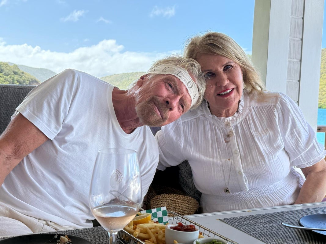 Richard Branson and Joan Templeman.