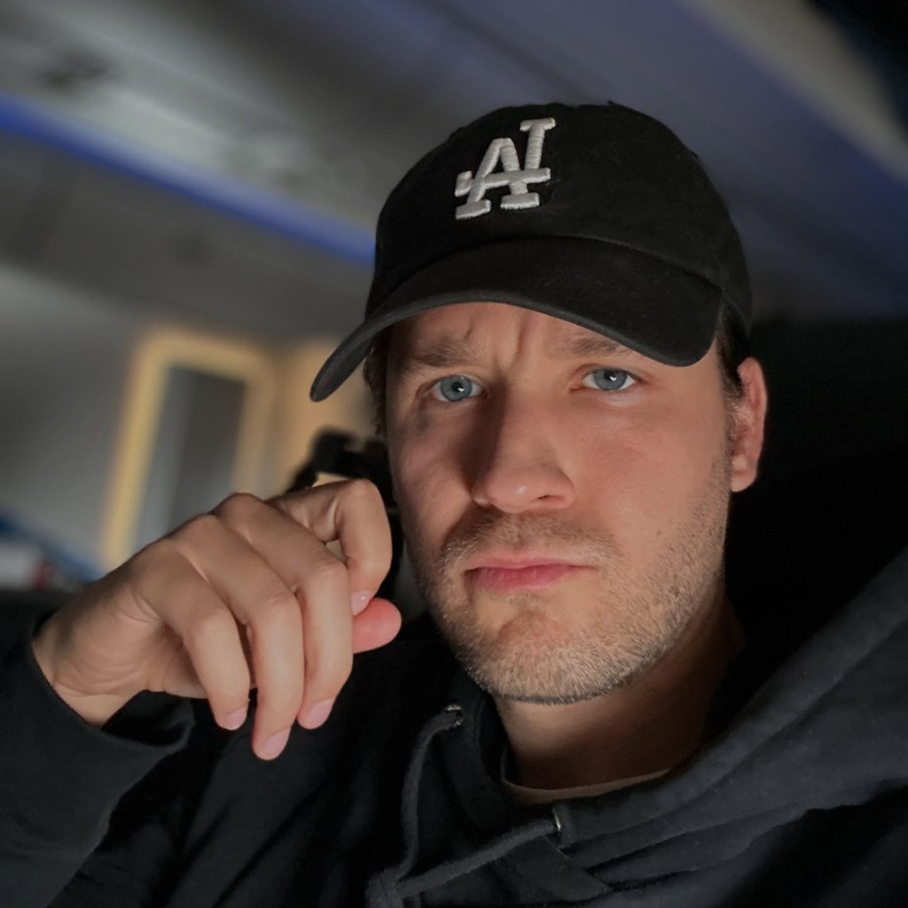 Devon Werkheiser in a selfie on Instagram