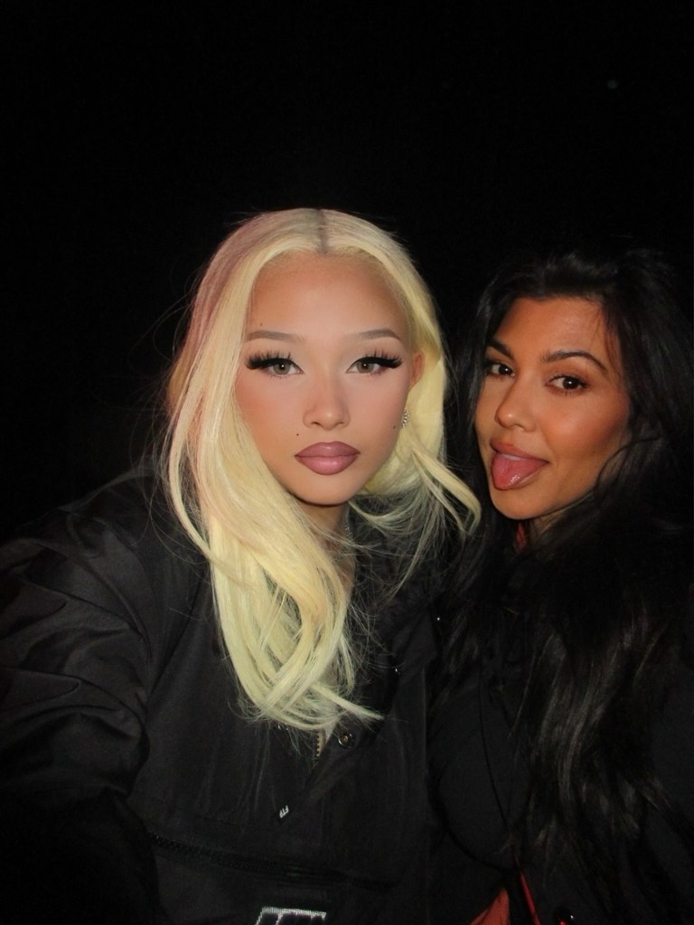 Alabama Barker and Kourtney Kardashian.