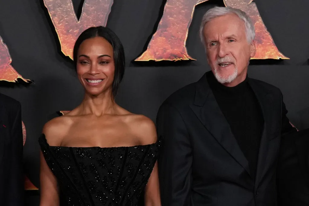 Zoe Saldana with her