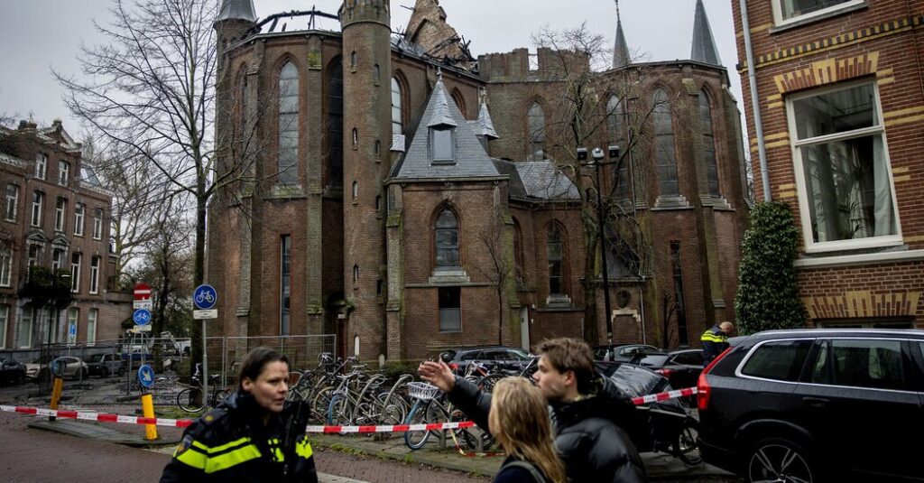 A Monumental Church in Amsterdam Is Ravaged by Flames on New Year’s Day