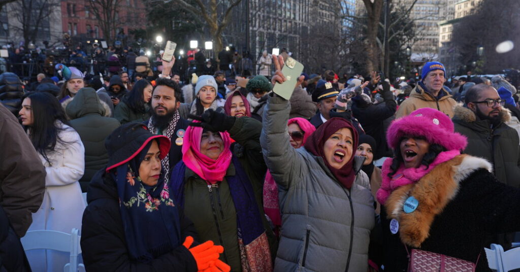 Amid Poetry, Song and the Cold, Mamdani’s Inauguration Evokes Hope