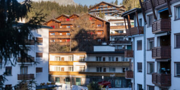 Crans-Montana is a Historic Swiss Ski Resort Town Popular With International Tourists