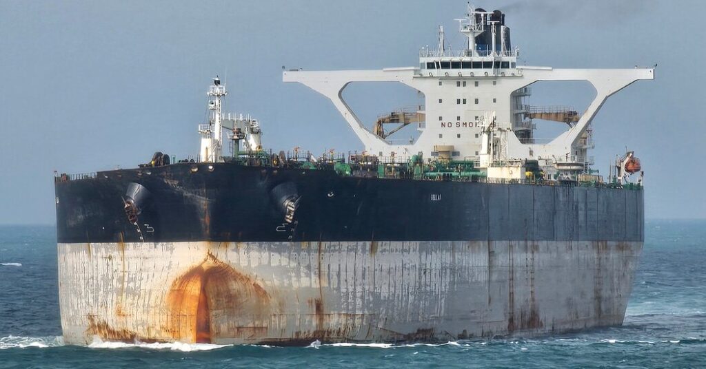 Oil Tanker Fleeing U.S. Coast Guard Broadcasts Location in North Atlantic