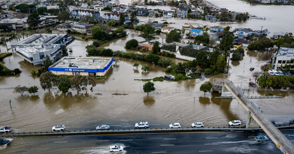 Heavy Rain and King Tides Cause Flooding in California