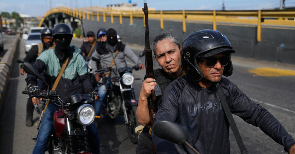 In Wake of U.S. Strike, Venezuelan Paramilitaries Are Little Seen