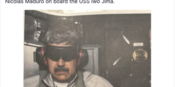 Trump Shares an Image of Maduro Blindfolded and Handcuffed