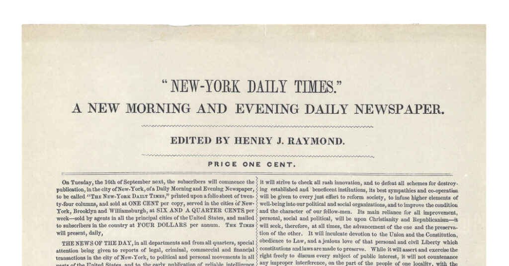 The Birth of The Times