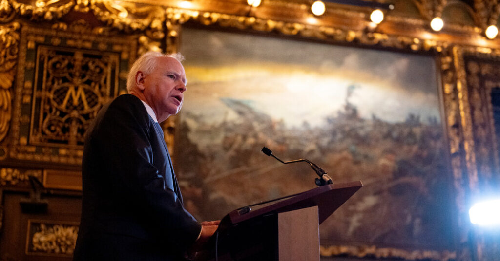 ‘It’s Hurting Minnesotans’: Tim Walz Says He Ended Run to Shield Residents From Trump