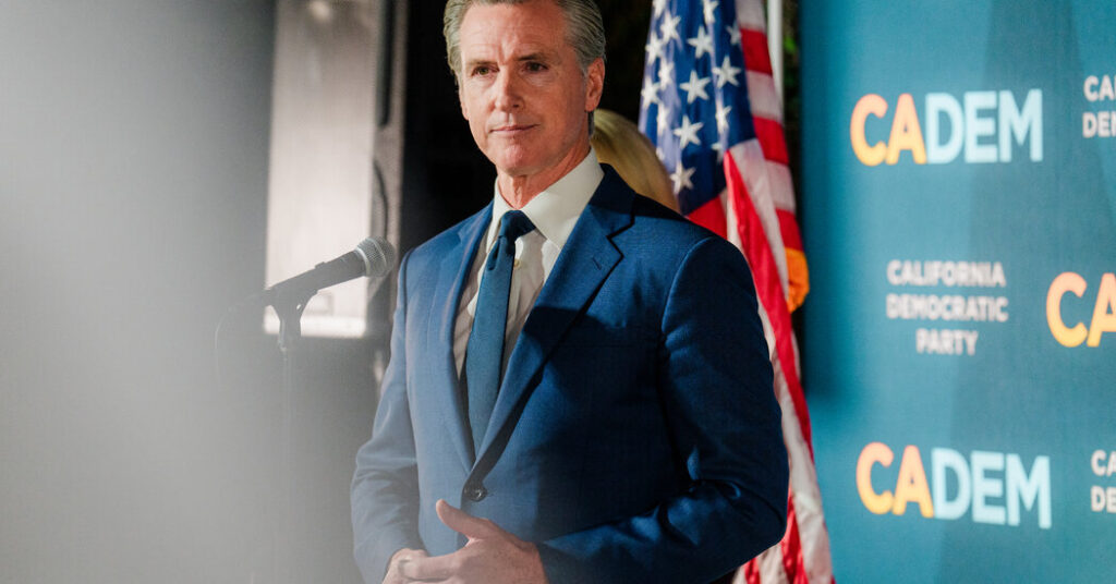 In Address, Newsom to Highlight His Leadership and Contrast Himself to Trump
