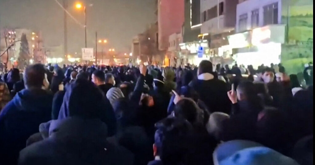 Iran Convulsed in Second Night of Nationwide Protests