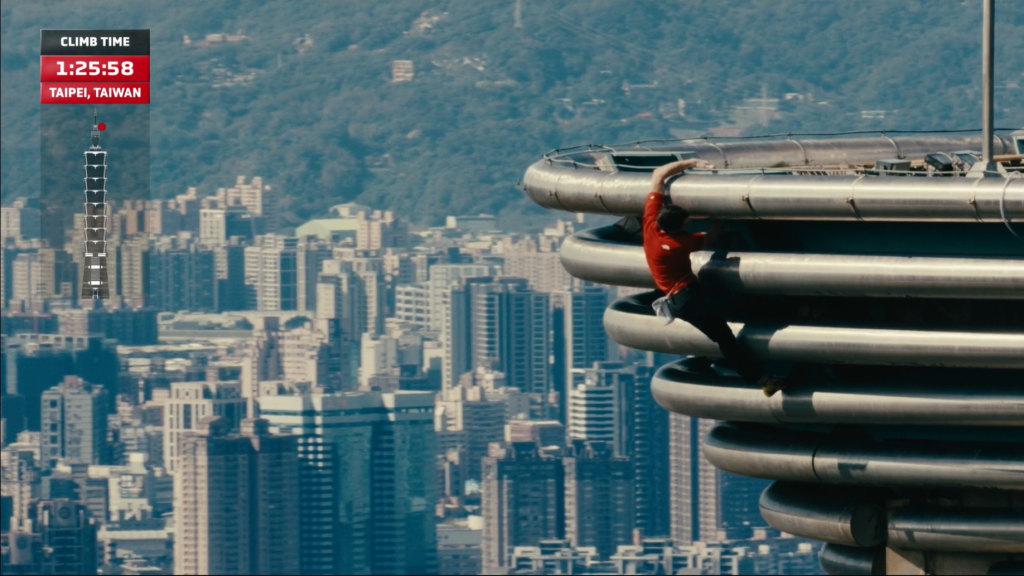 Alex Honnold climbs Taipei 101 Skyscraper with no ropes in Taipei, Taiwan on Jan. 25, 2026.