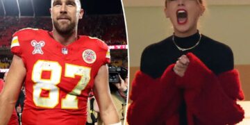 Taylor Swift skips Travis Kelce’s last Chiefs game of the season as retirement buzz ramps up