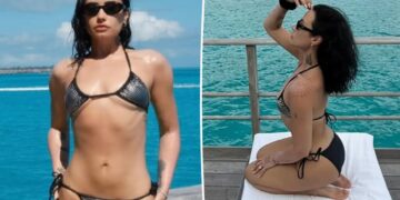 Demi Lovato displays toned figure in ‘unseen’ bikini pics after 50-pound weight loss