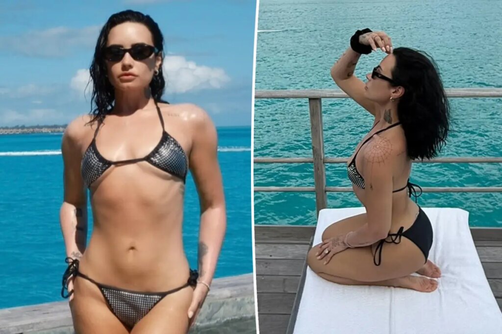 Demi Lovato displays toned figure in ‘unseen’ bikini pics after 50-pound weight loss