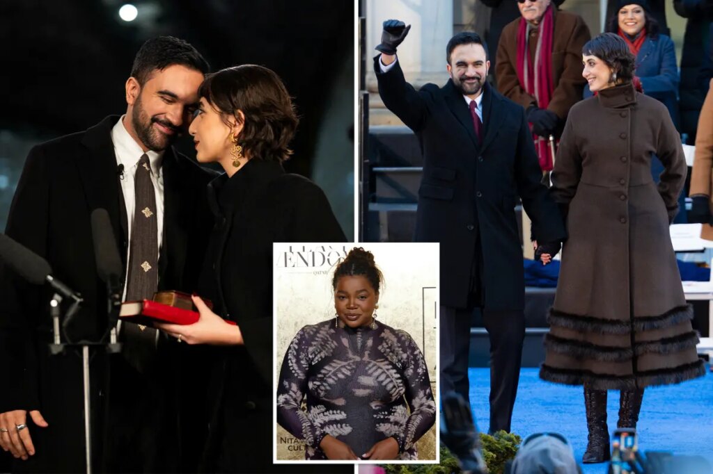 Zohran Mamdani and wife Rama Duwaji dressed for inauguration by controversial ‘anti-Israel’ stylist Gabriella Karefa-Johnson