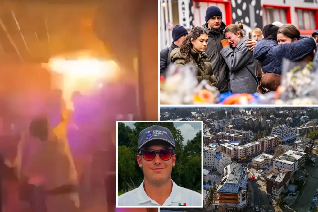 Teen victims ID’d in Swiss nightclub fire — including Italian golf star — as managers face probe