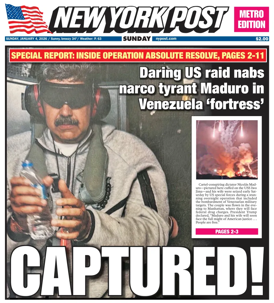 New York Post headline