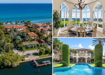 A $134M estate in a Florida playground for billionaires just saw its asking price cut to $90M