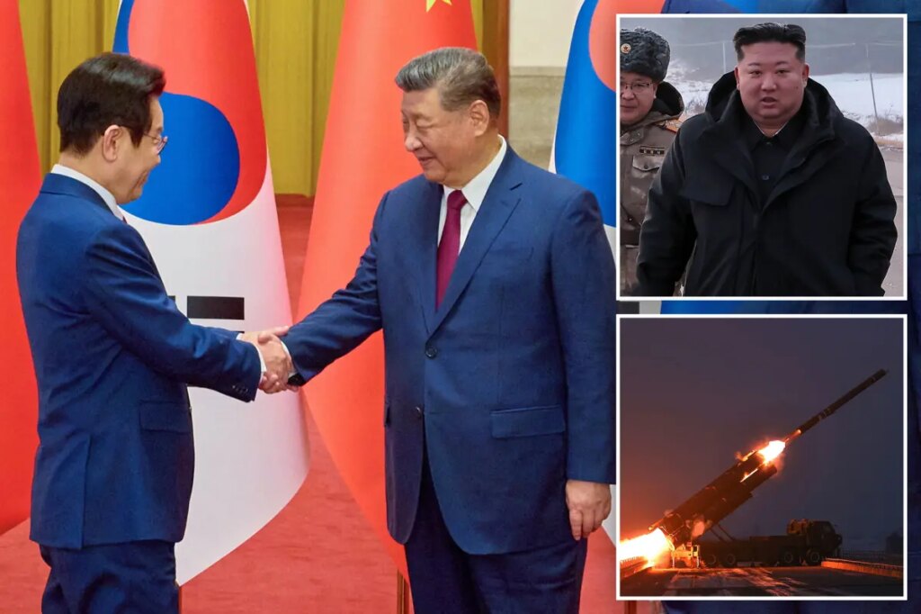 South Korean leader says he asked China’s Xi to act as mediator on North Korea issues