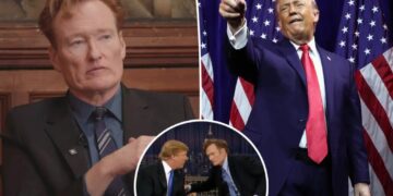 Conan O’Brien says ‘F Trump’ comics have been co-opted by anger, ‘just screaming’