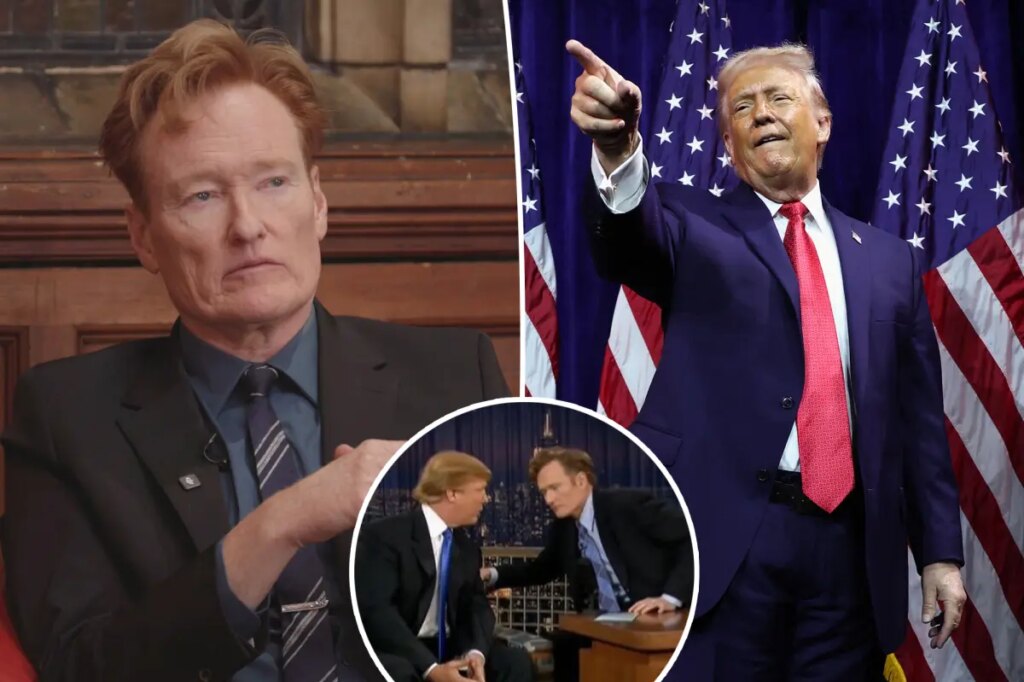 Conan O’Brien says ‘F Trump’ comics have been co-opted by anger, ‘just screaming’