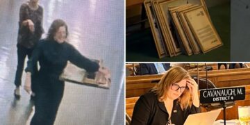 Nebraska state senator caught on video removing Founders’ portraits defends actions