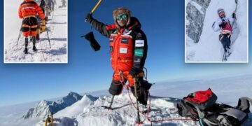 British veteran becomes first double amputee to summit highest peak on every continent