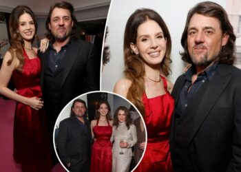 Lana Del Rey and husband Jeremy Dufrene have rare date night at W Magazine’s Golden Globes party
