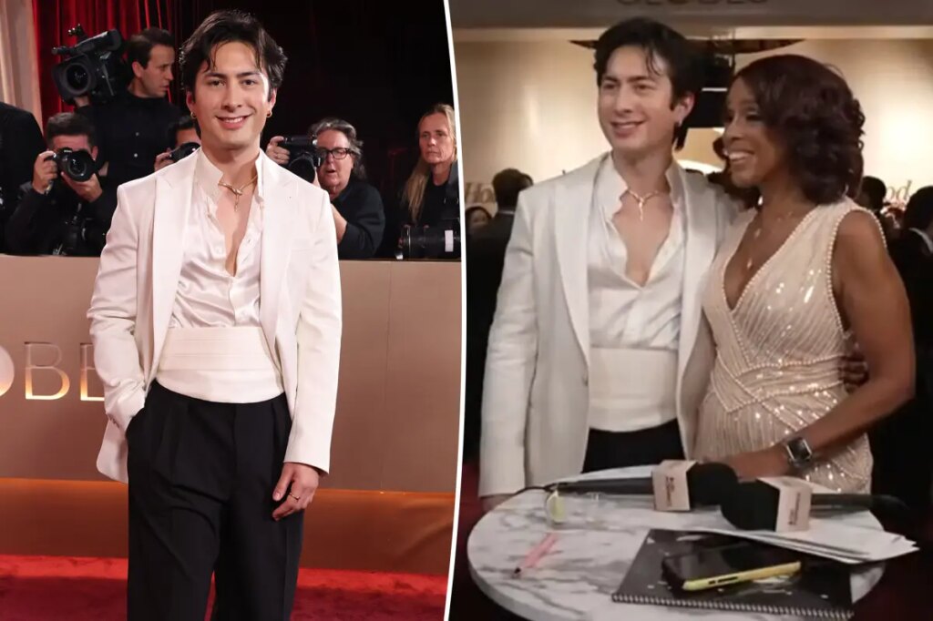 ‘Heated Rivalry’ star Hudson Williams shocks Gayle King with NSFW remark at Golden Globes 2026