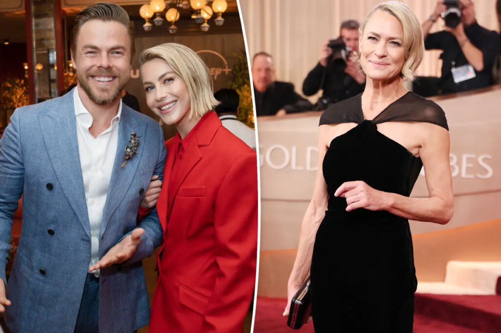 Robin Wright tells Derek Hough she thought he was married to sister Julianne