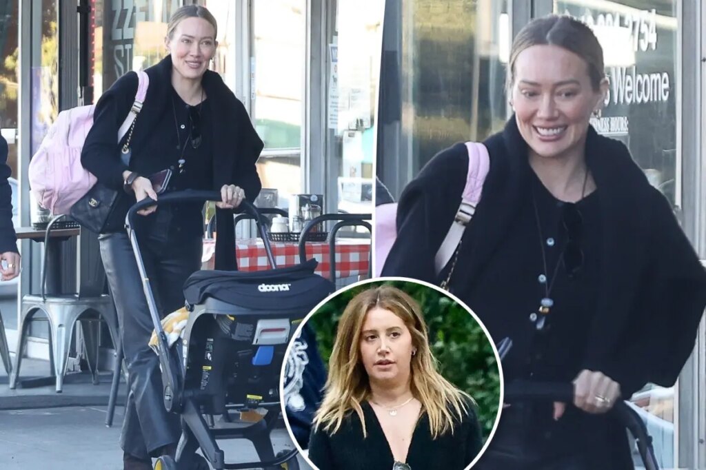 Unbothered Hilary Duff is all smiles in first outing since Ashley Tisdale mom group drama