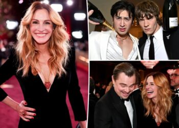Julia Roberts, ‘Heated Rivalry’ stars celebrate at CAA’s Golden Globes party