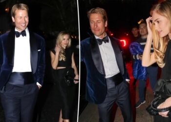Glen Powell and Michelle Randolph’s romance heats up with Golden Globes afterparty date night